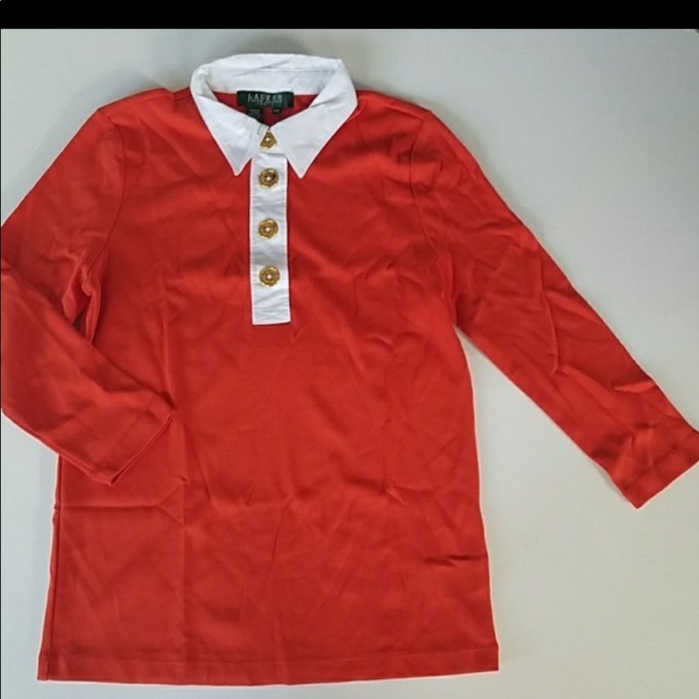 🧡Ralph Lauren Orange Blouse.🧡👚
